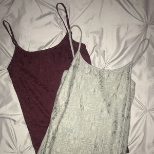 Aeropostale basic camis with floral front.